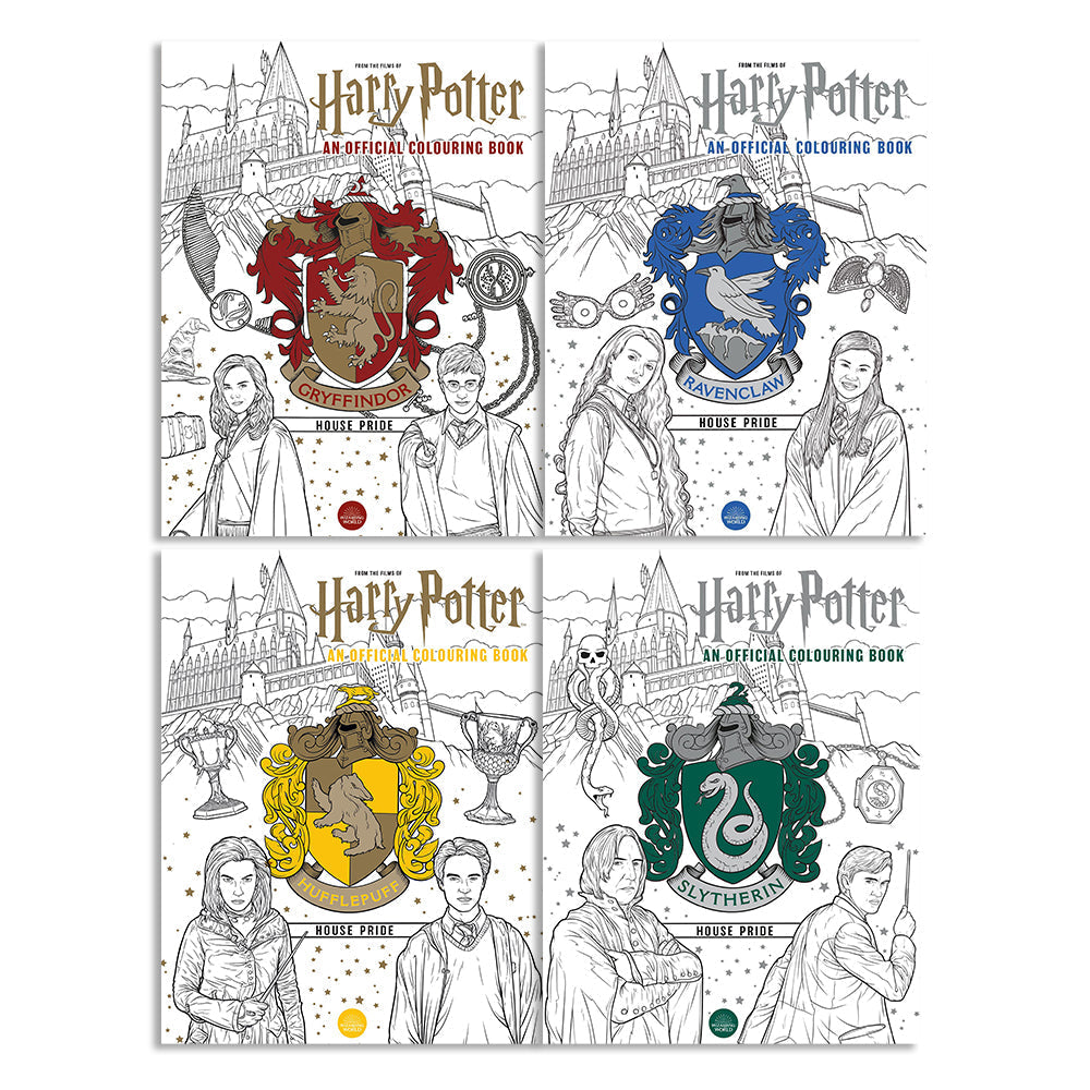 Χάρι Πότερ Coloring Book 1-4 Books Collection Set (Harry Potter: Hufflepuff, Harry Potter: Gryffindor, Harry Potter: Ravenclaw, Harry Potter: Slytherin