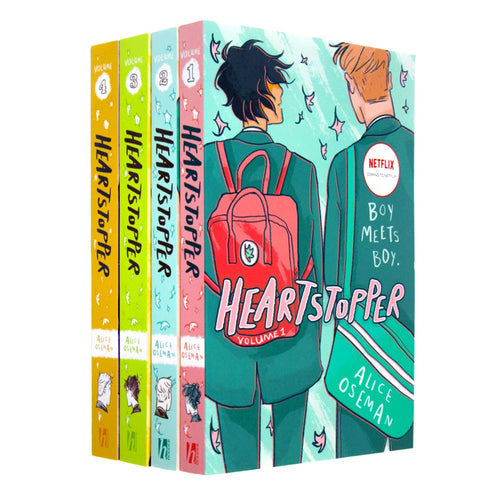 Heartstopper Series Volume 1-4 Books Collection set by Alice Oseman