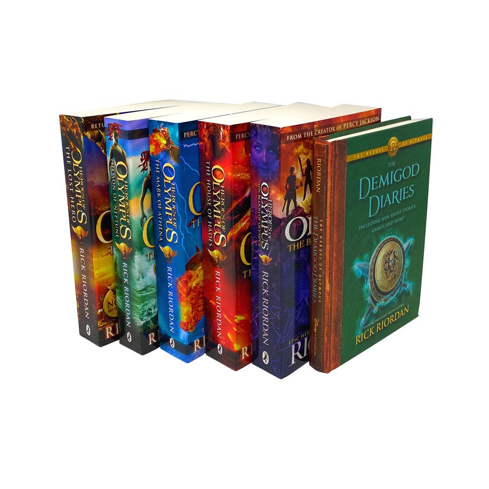 Heroes of Olympus Collection Rick Riordan 6 Books Set The Blood of Olympus