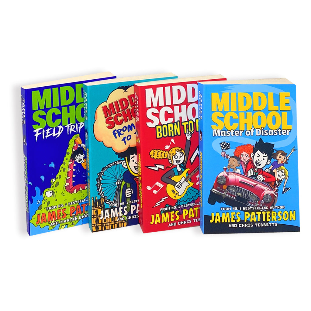 Middle School Series 4 Books Collection Set By James Patterson (Books 10-13)