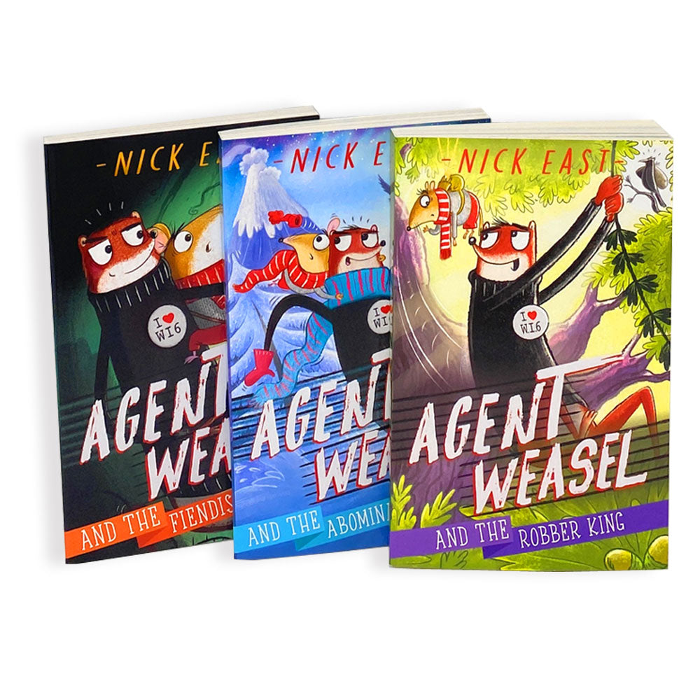 Agent Weasel Series 3 Books Collection Set By Nick East