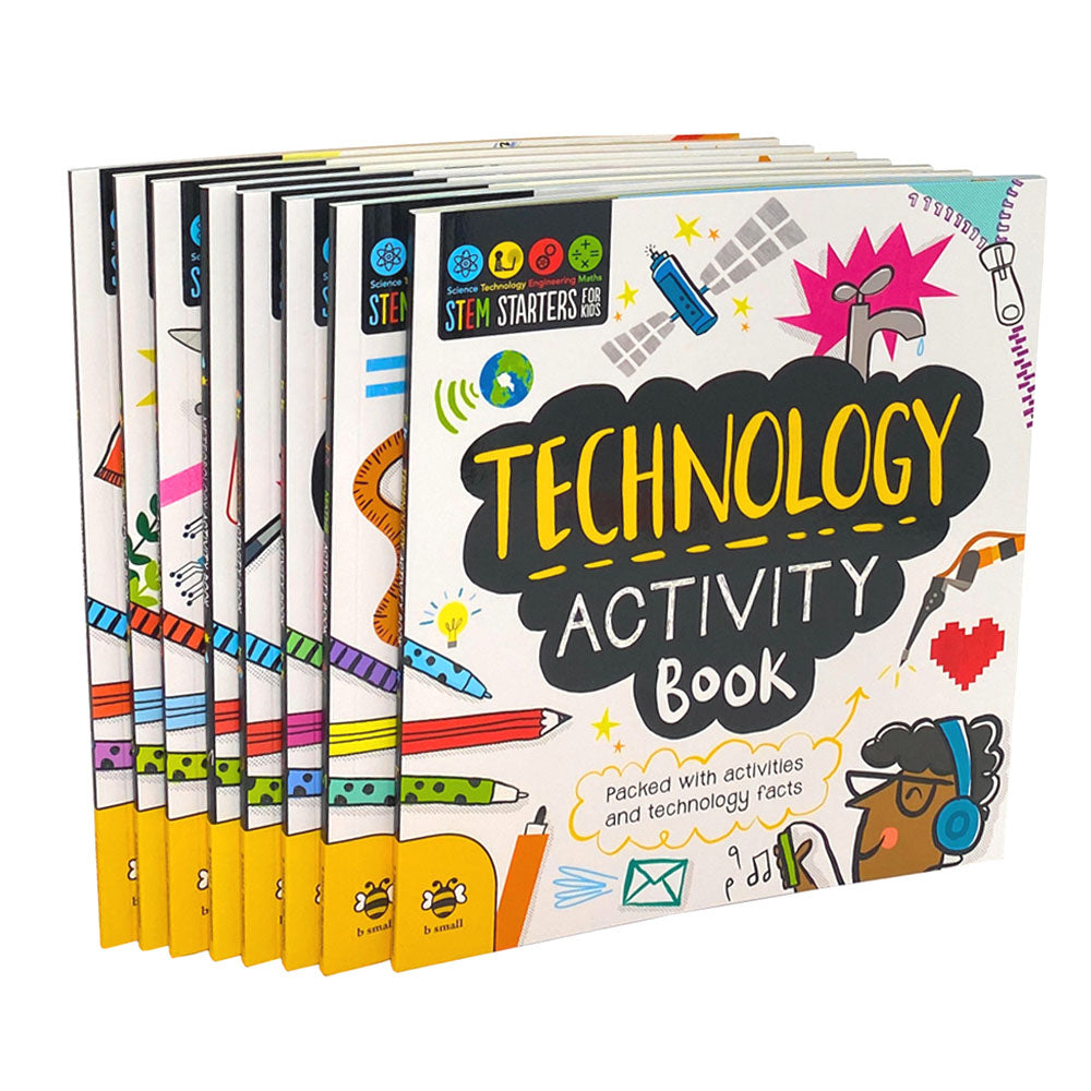 Stem Educational Activity 8 books set, Stem Starters For Kids, Maths, Engineering, Meteorology,...