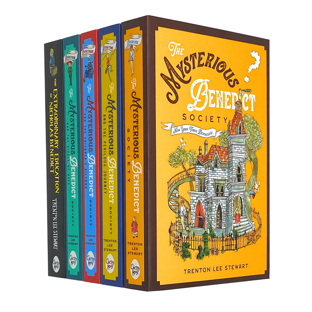 The Mysterious Benedict Society The Complete Series 5 Books Collection Set by Trenton Lee Stewart