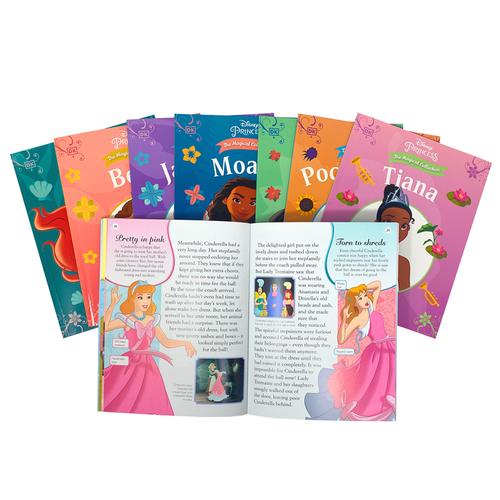 Disney Princess The Magical Collection 8 Books Box Set (Moana, Mulan, Pocahontas, Tiana, Ariel, Belle, Cinderella & Jasmine)