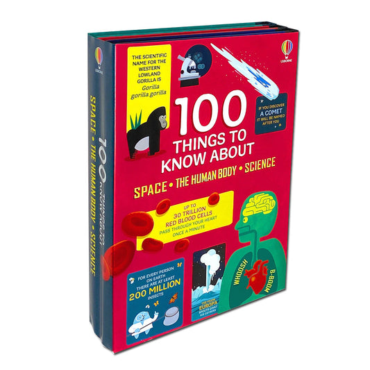 100 Things to Know About Space, Science and Human Body 3 Books Set Collection by Alex Frith , Jerome Martin & Alice James