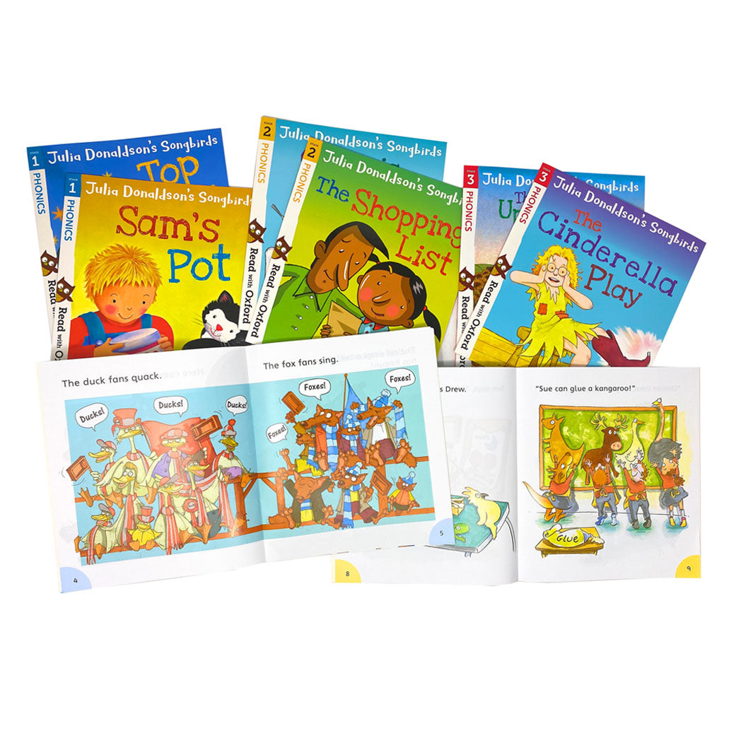 Julia Donaldson's Songbirds Phonics Collection – 36 Books (Stages 1-4)! Engaging Stories to Boost Literacy & Learning, Perfect for aged 4-7 years