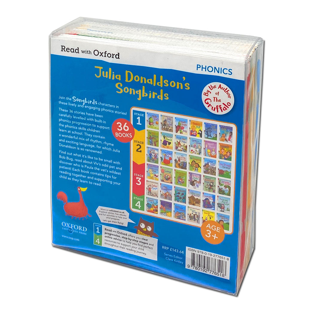 Julia Donaldson's Songbirds Phonics Collection – 36 Books (Stages 1-4)! Engaging Stories to Boost Literacy & Learning, Perfect for aged 4-7 years