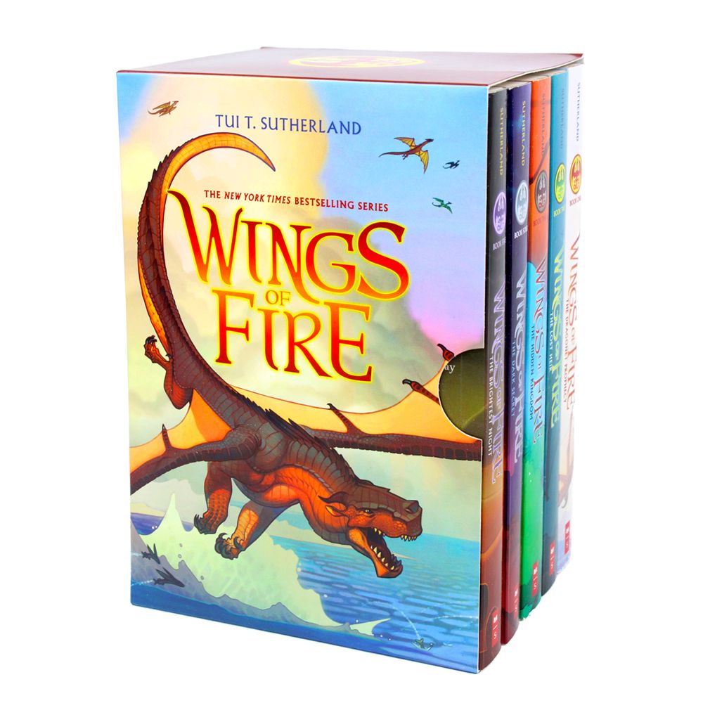 Wings of Fire 5 Books Boxset Collection By Tui T Sutherland - Ages 9-14