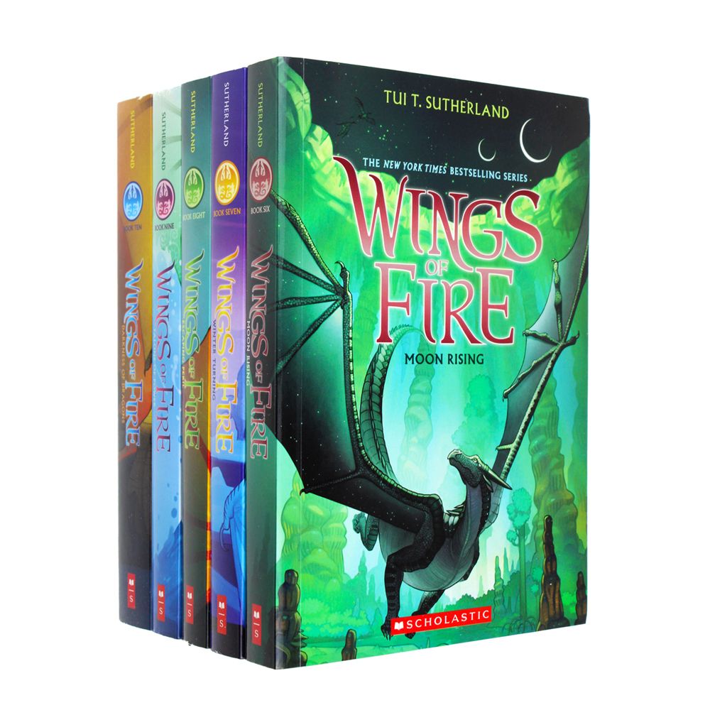 Wings of Fire The Jade Mountain Prophecy 5 Books (6-10) By Tui T. Sutherland - Ages 9-14-