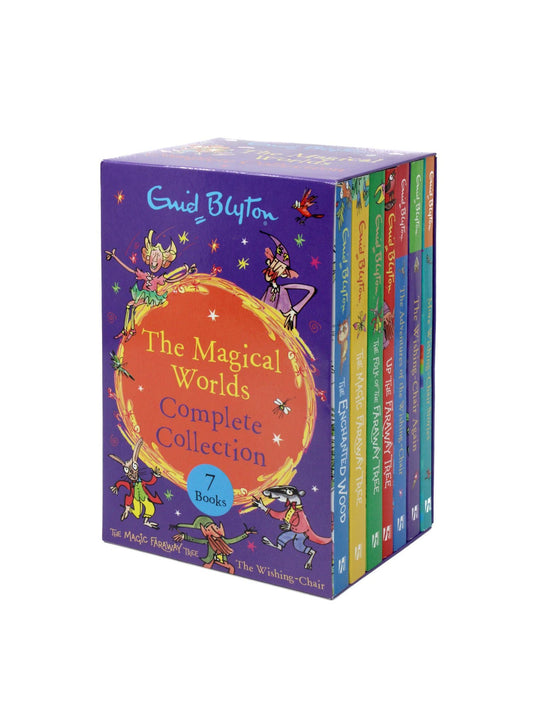 Enid Blyton Magical Worlds Complete Collection Faraway Tree & Wishing-Chair 7 Books Box Set