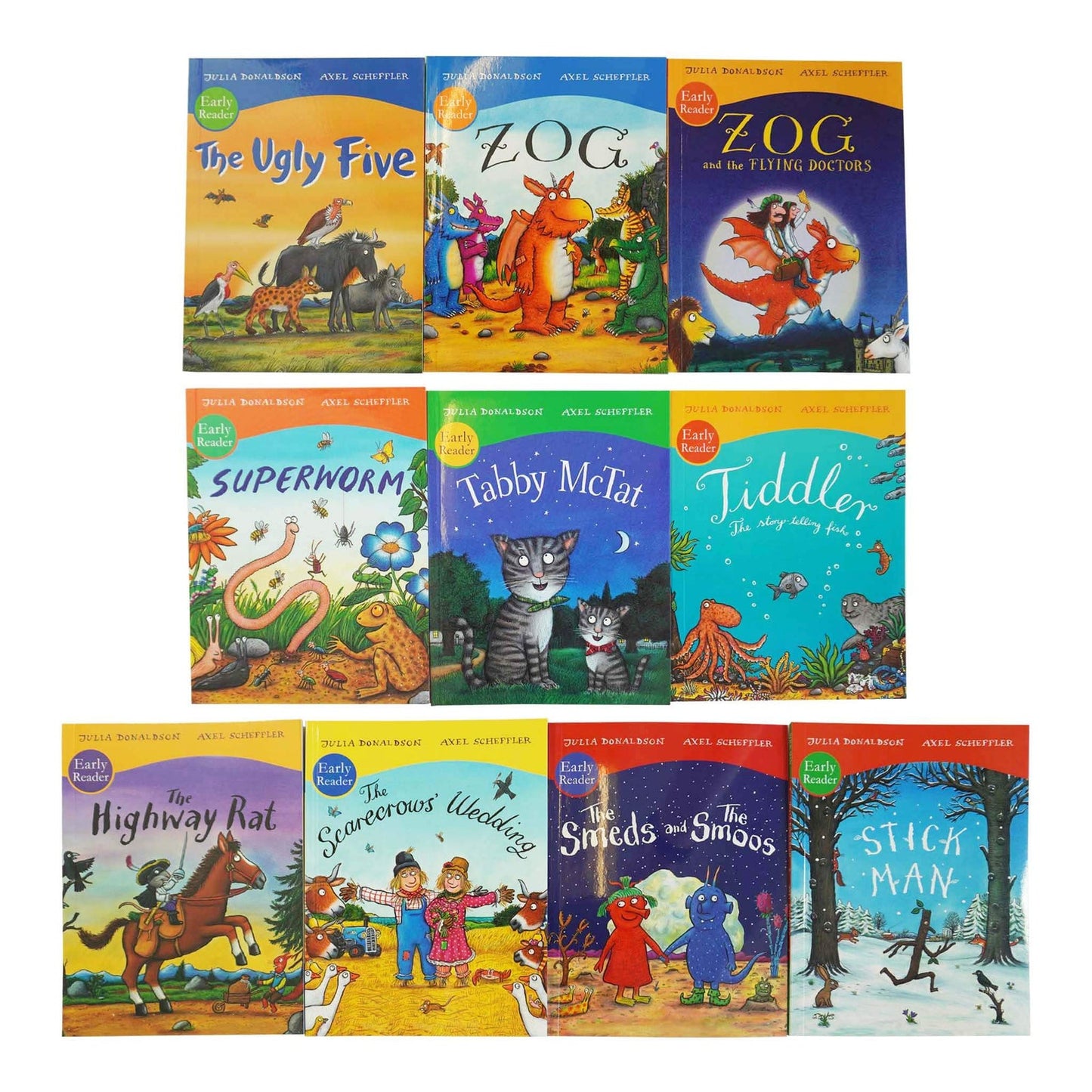 Σετ συλλογής βιβλίων Julia Donaldson And Axel Scheffler Early Readers 10 Books