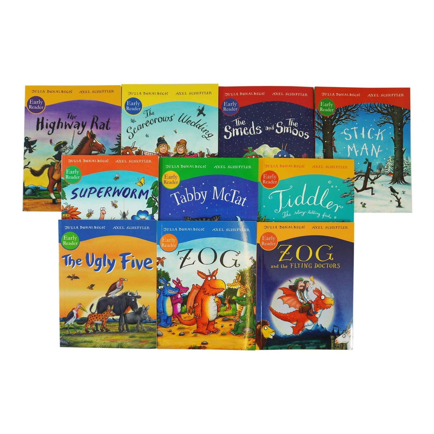 Σετ συλλογής βιβλίων Julia Donaldson And Axel Scheffler Early Readers 10 Books