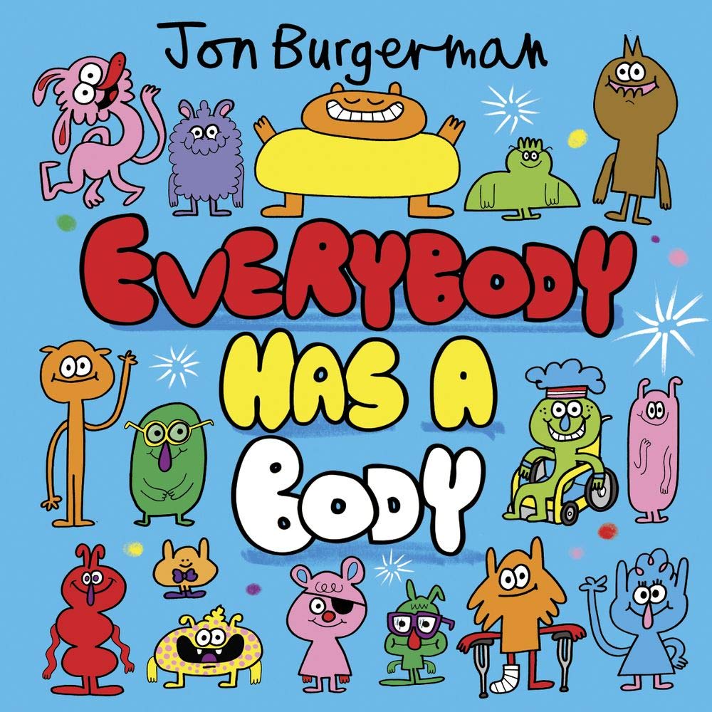 Jon Burgerman Everybody Series Collection 3 Books Set ( Everybody has a Body, Everybody has Feelings, Everybody Worries)