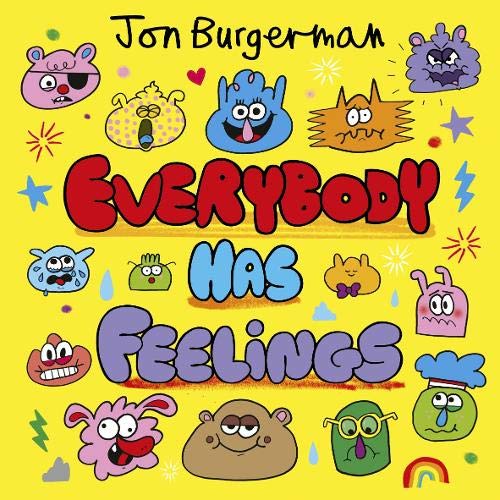 Jon Burgerman Everybody Series Collection 3 Books Set ( Everybody has a Body, Everybody has Feelings, Everybody Worries)