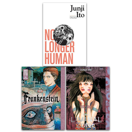 Σετ συλλογής βιβλίων Junji Ito 3 (No Longer Human, The Liminal Zone, Frankenstein)