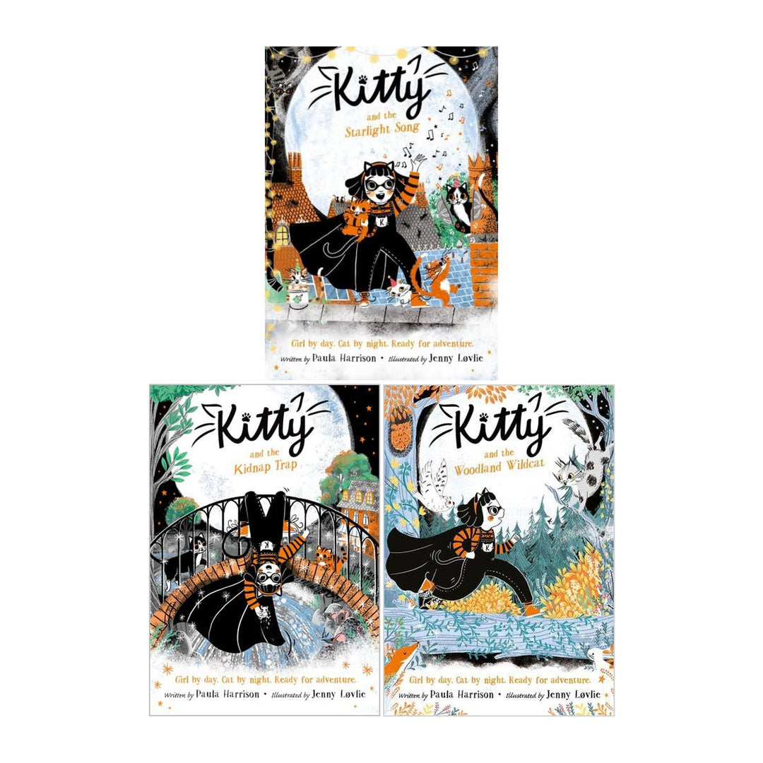 Paula Harrison Kitty Series 3 Books Collection Set (Kitty and the Starlight Song, Kitty and the kidnap Trap, Kitty and the Wounded Wildcat)