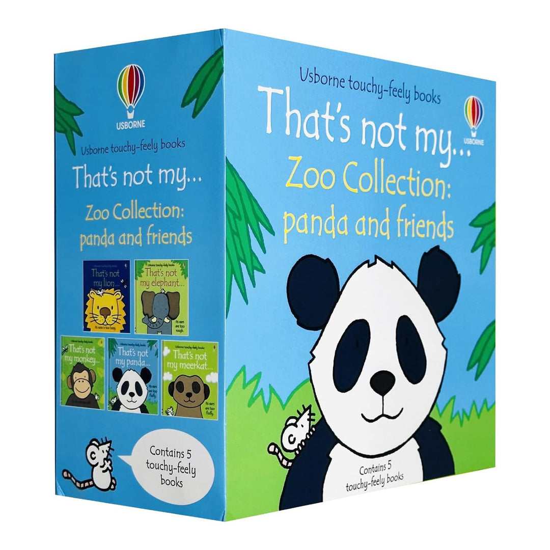 Usborne Touchy-Feely Thats not My Zoo Collection Set 3: Panda and Friends 5 Books Collection Set by Fiona Watt