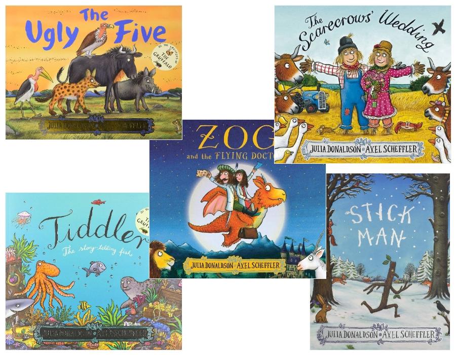 Julia Donaldson The Ugly 5 Books Collection Set (Ugly, Stick, Tiddler, Scarecrow, Doctors)