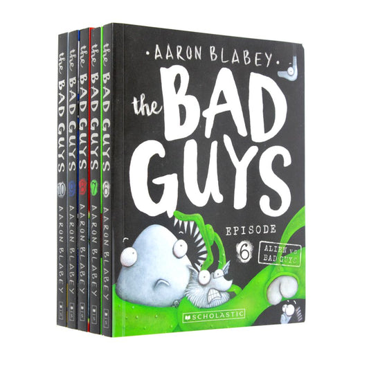 The Bad Guys 5 Books Collection Set (Series 6-10) By Aaron Blabey- Ages 7-9