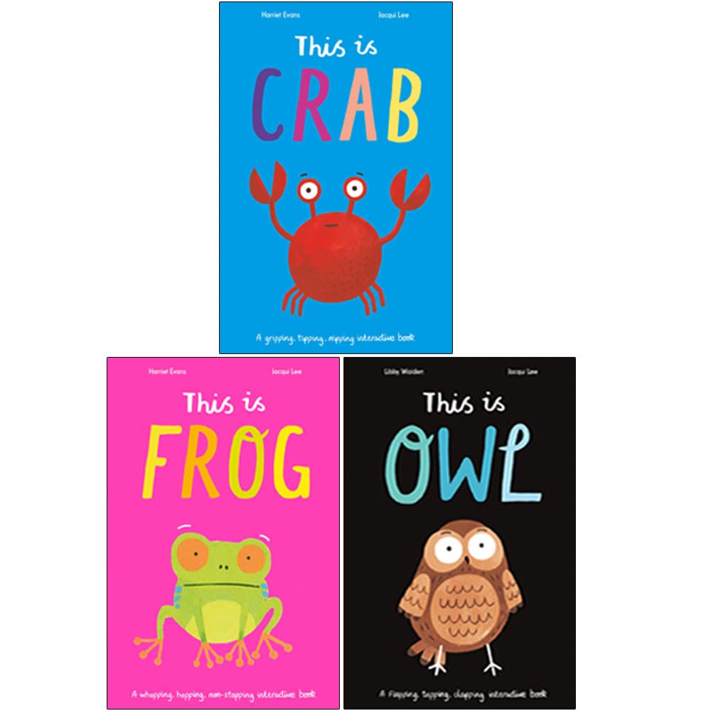 Jacqui Lee 3 Books Collection Set (This is Crab, This is Frog & This is Owl) - Ages 0-5