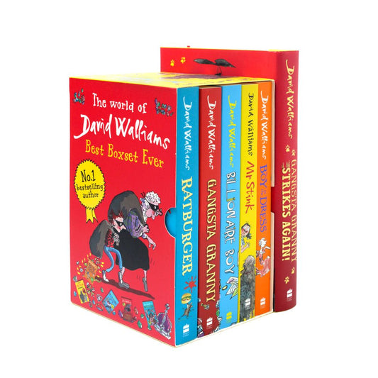 The World of David Walliams 6 Books Collection Set Inc Gangster Granny Strikes Again