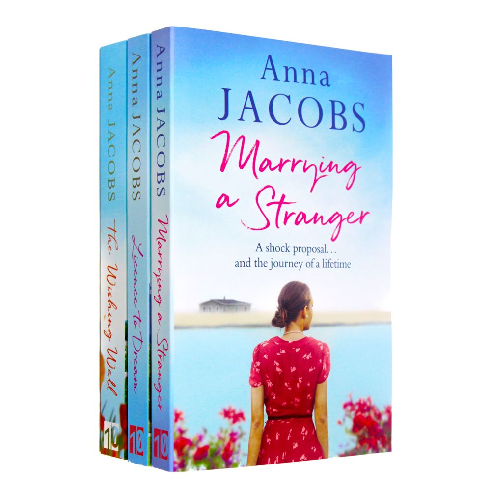 Anna Jacobs Collection 3 Books Set (Marrying a Stranger, Licence to Dream, The Wishing Well)