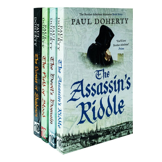 Paul Doherty 4 Books Set (Devil Domain, Field Of Blood, Assasssin Riddle, House Of Shadows)