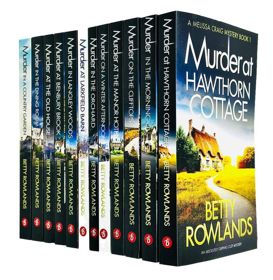 Betty Rowlands Melissa Craig Mystery Collection 12 Books Set (Murder at Hawthorn Cottage, Murder in the Morning, Murder on the Clifftops, Murder at the Manor Hotel & More)