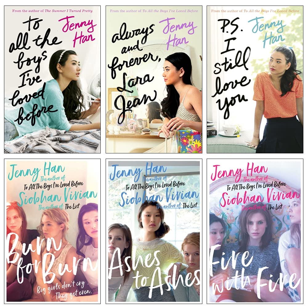 To All the Boys Ive Loved Before and Burn for Burn Series 6 Books Collection Set by Jenny Han