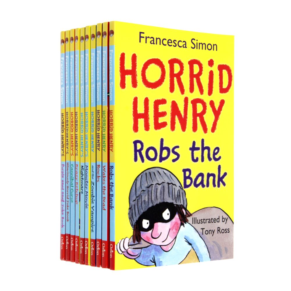 Horrid Henry's Totally Terrible Collection 10 Books Box Set by Francesca Simon (32 Utterly Wicked Stories and 2 Totally Brilliant Joke Books)