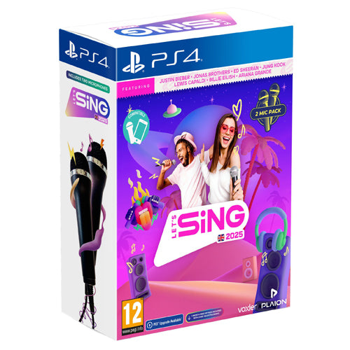 Let’s Sing 2025 – UK Version (+ 2 Mics) – PS4