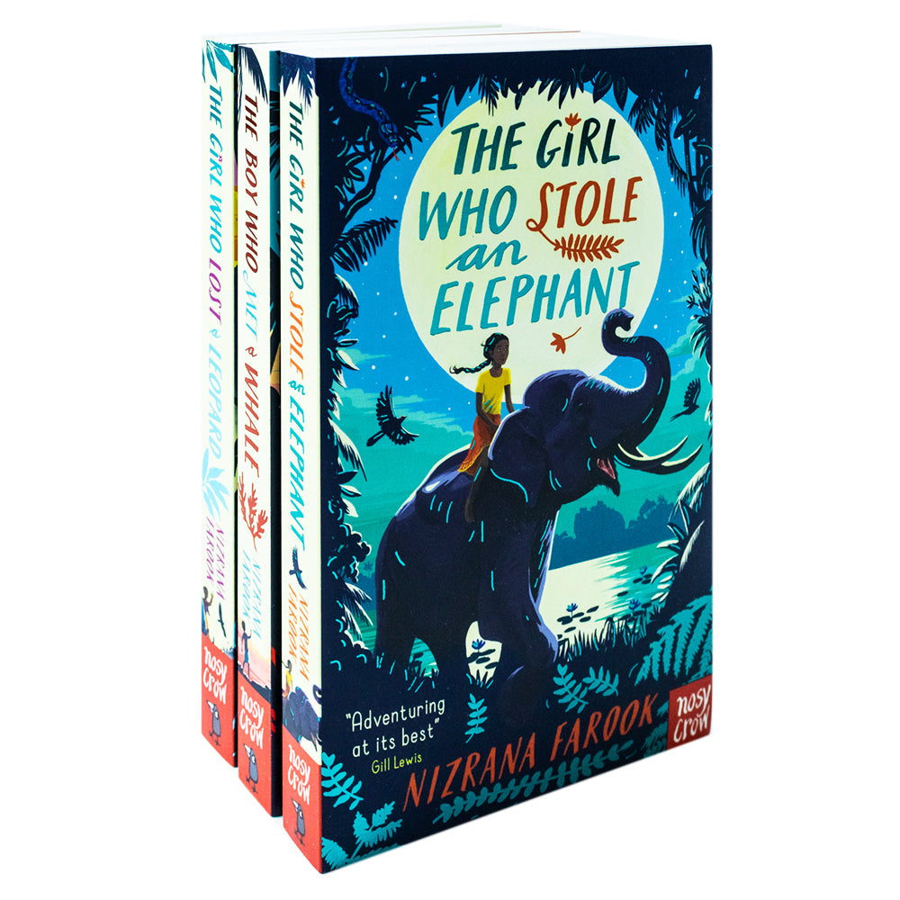 Nizrana Farook 3 Books Collection Set (The Girl Who Stole an Elephant, The Boy Who Met a Whale & The Girl Who Lost a Leopard)