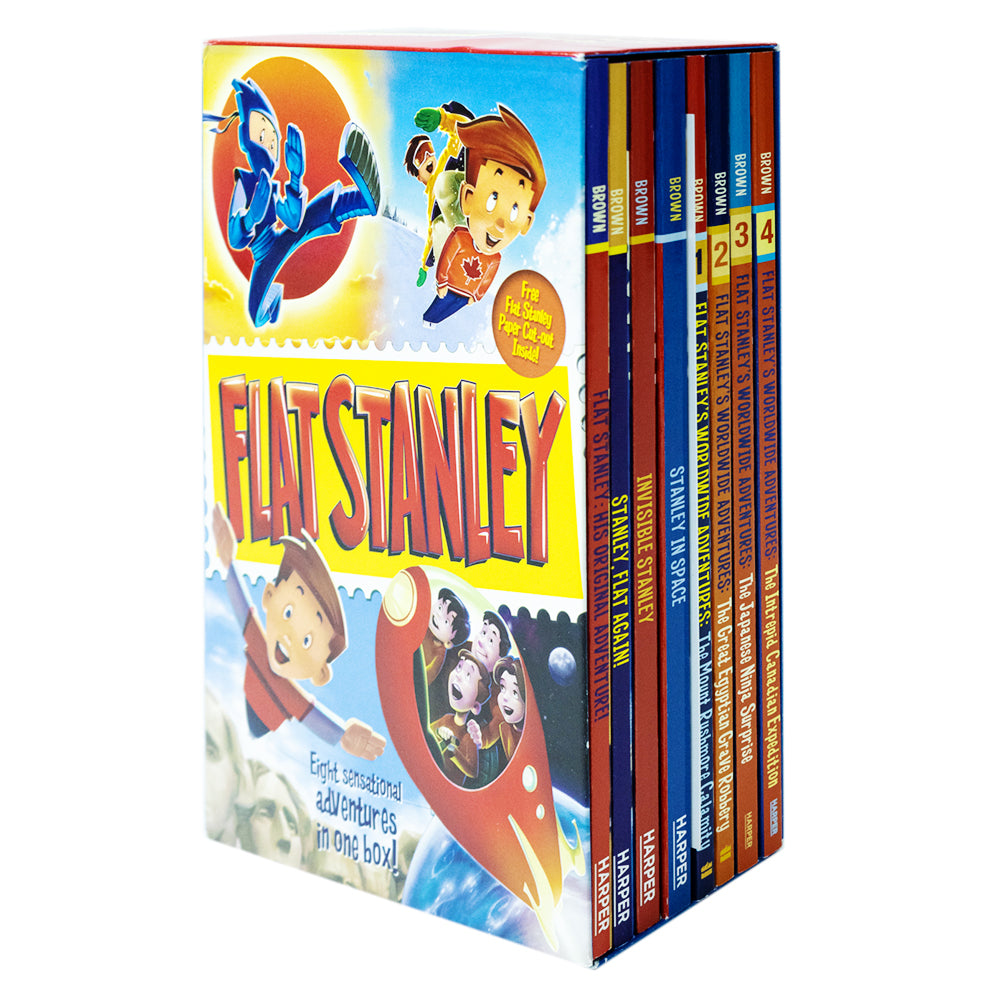 Flat Stanley Adventure Series Collection 8 Book Set