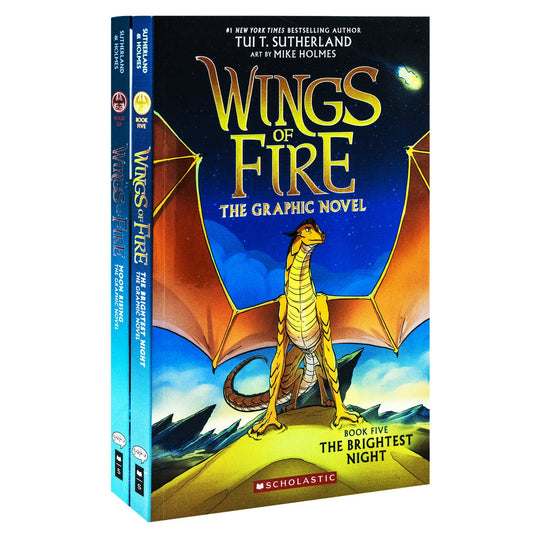 Wings of Fire The Graphic Novel 2 Collection Books By Tui T Sutherland (The Brightest Night, Moon Rising)