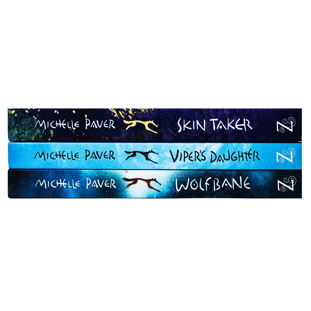 Chronicles of Ancient Darkness Series 3 Books Collection Set by Michelle Paver (Viper's Daughter, Skin Taker & Wolfbane)