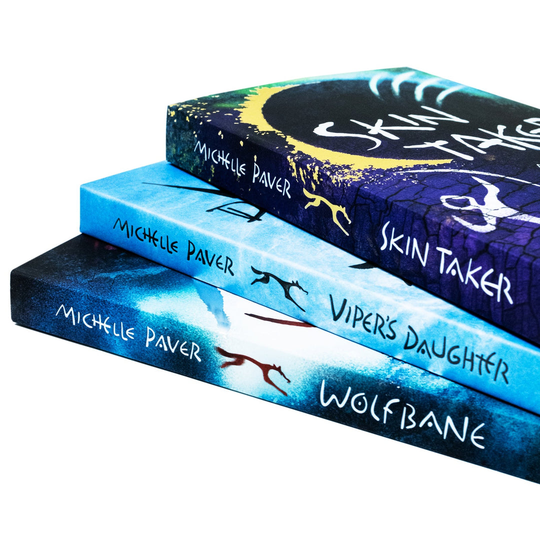 Chronicles of Ancient Darkness Series 3 Books Collection Set by Michelle Paver (Viper's Daughter, Skin Taker & Wolfbane)