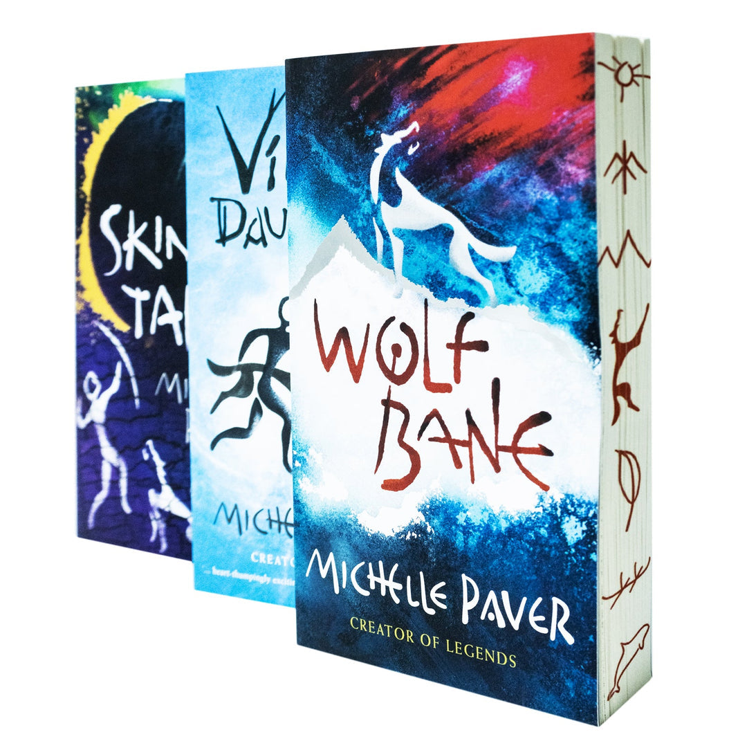 Chronicles of Ancient Darkness Series 3 Books Collection Set by Michelle Paver (Viper's Daughter, Skin Taker & Wolfbane)