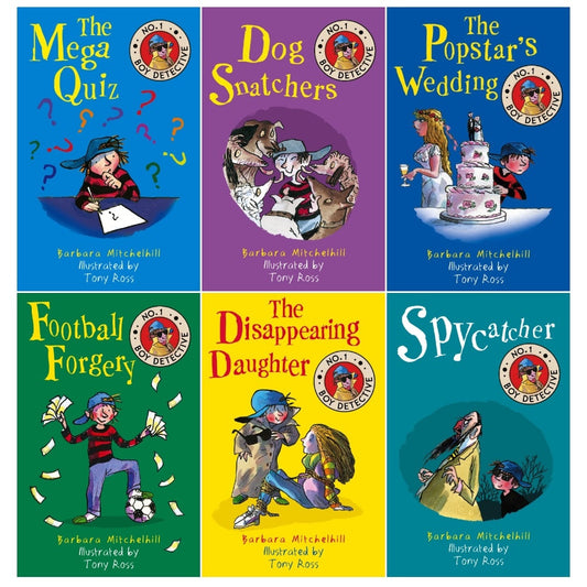 No.1 Boy Detective Series 6 Books Collection Set by Barbara Mitchelhill