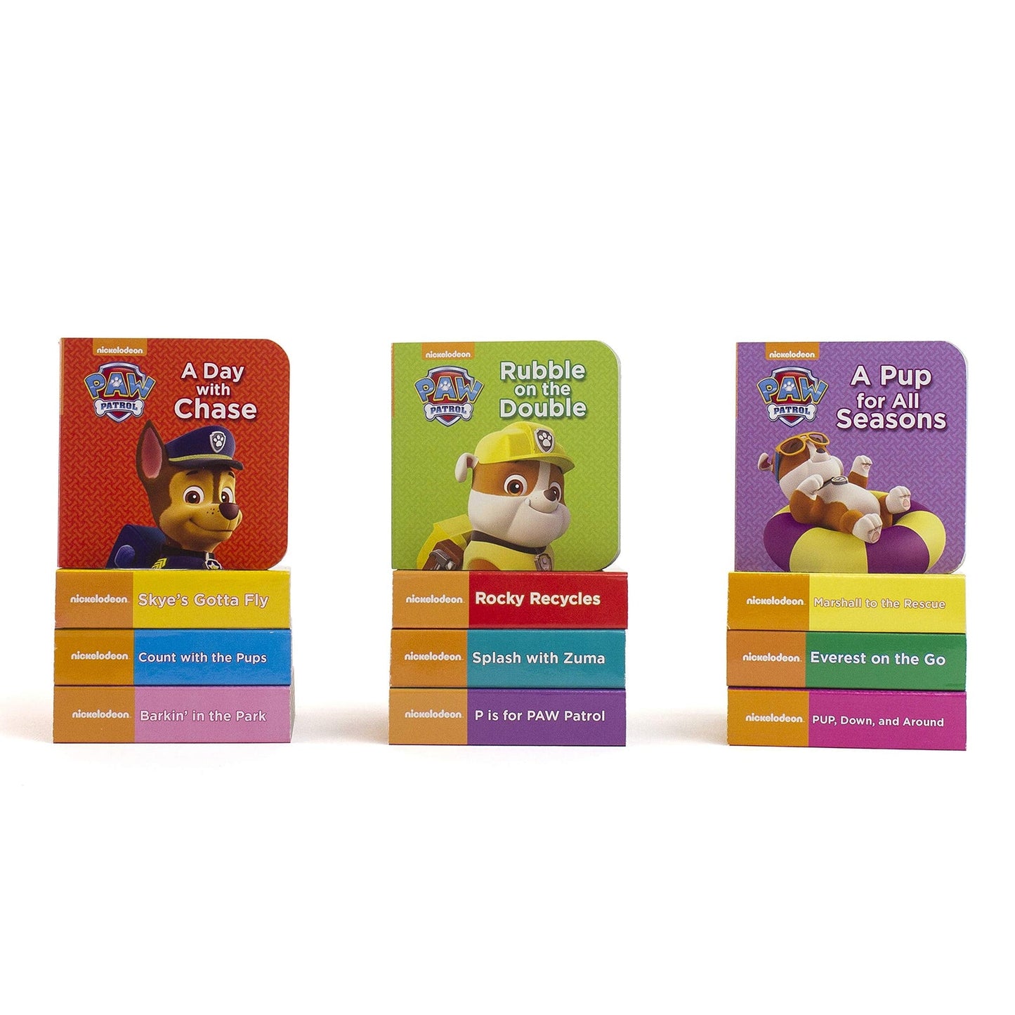 SLIGHTLY DAMAGE - Nickelodeon Paw Patrol My First Library Board Book Block 12 Book Set