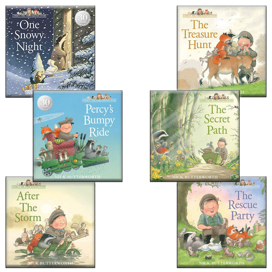 Percy the Park Keeper Collection 6 Books set by Nick Butterworth