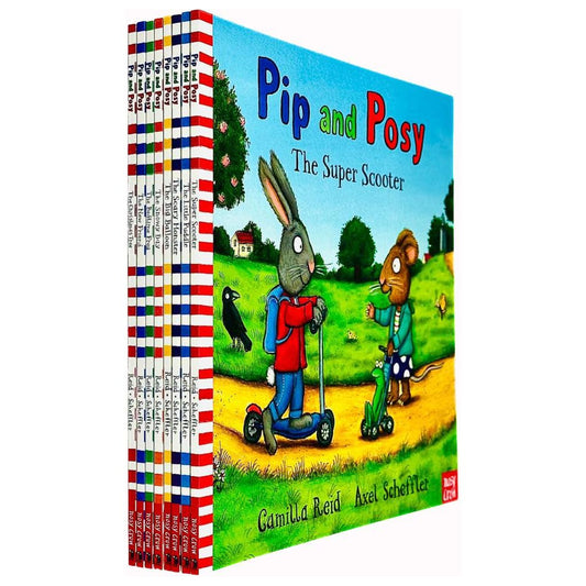 Pip and Posy Series Books 1 - 8 Collection Set by Axel Scheffler (The Christmas Tree, The Snowy Day, Scary Monster, New Friend, The Little Puddle &amp; MORE!)