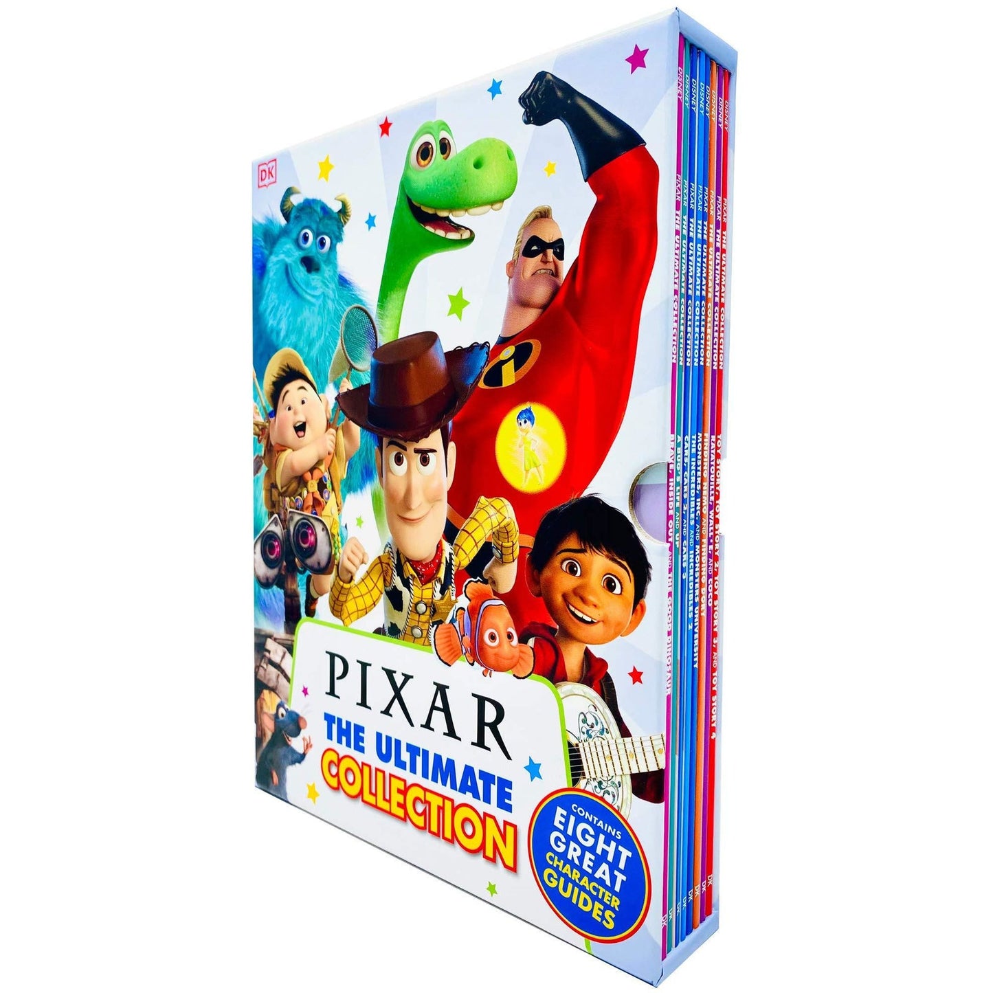 Pixar The Ultimate Collection Box Set из 8 книг (Храбрая сердцем, Вверх, Тачки, Суперсемейка, Корпорация монстров, Немо, Дори, История игрушек и многое другое!)