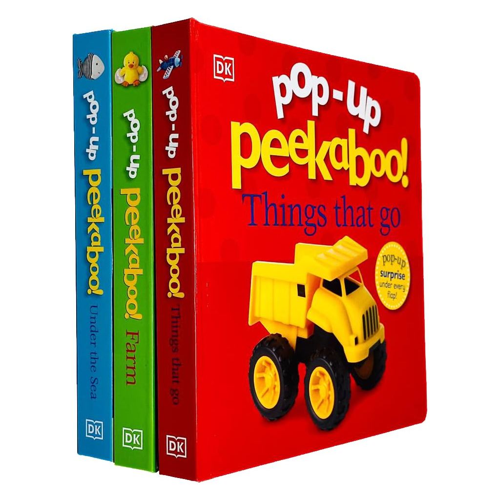 Pop-Up Peekaboo! 3 Books Collection Set By DK (Pop-Up Peekaboo! Things That Go, Pop-Up Peekaboo! Under The Sea & Pop-Up Peekaboo! Farm)