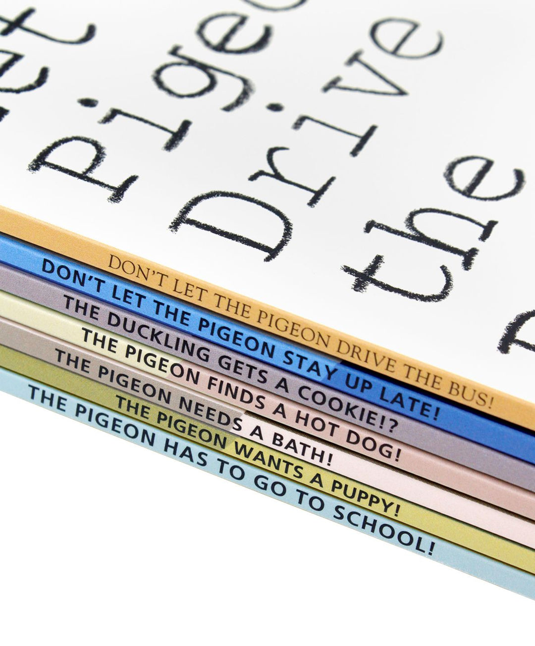 Don't Let the Pigeon Series 7 Books Collection Set by Mo Willems (Pigeon Drive the Bus, Stay Up Late, Duckling Gets a Cookie, Finds a Hot Dog, Needs a Bath, Wants a Puppy & Has To Go To School)