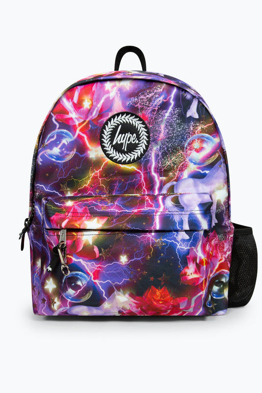 Hype Multicoloured Unicorn Lighting Iconic Girls School Backpack