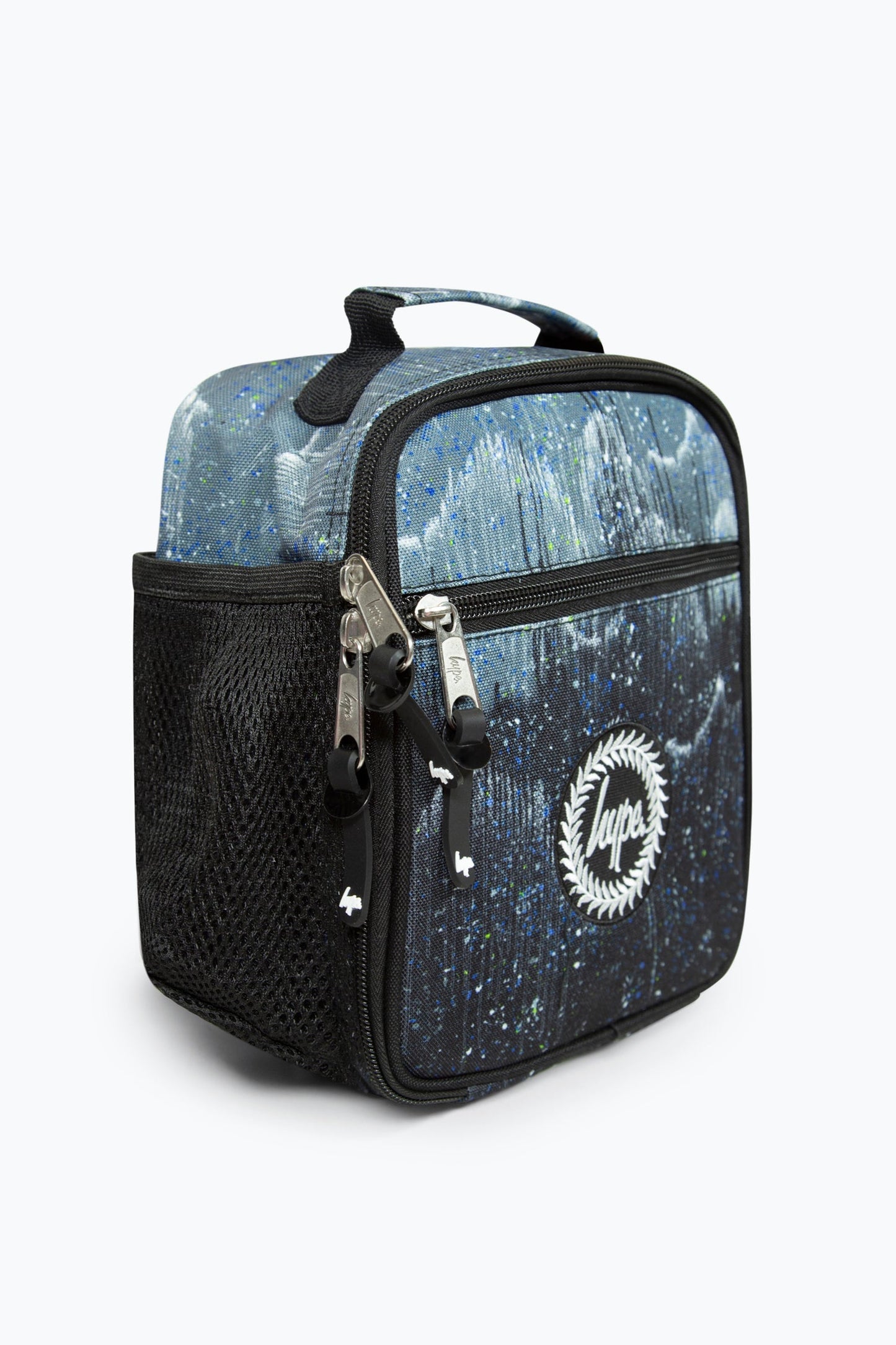 Hype Unisex Black Glitter Drips Lunch Box