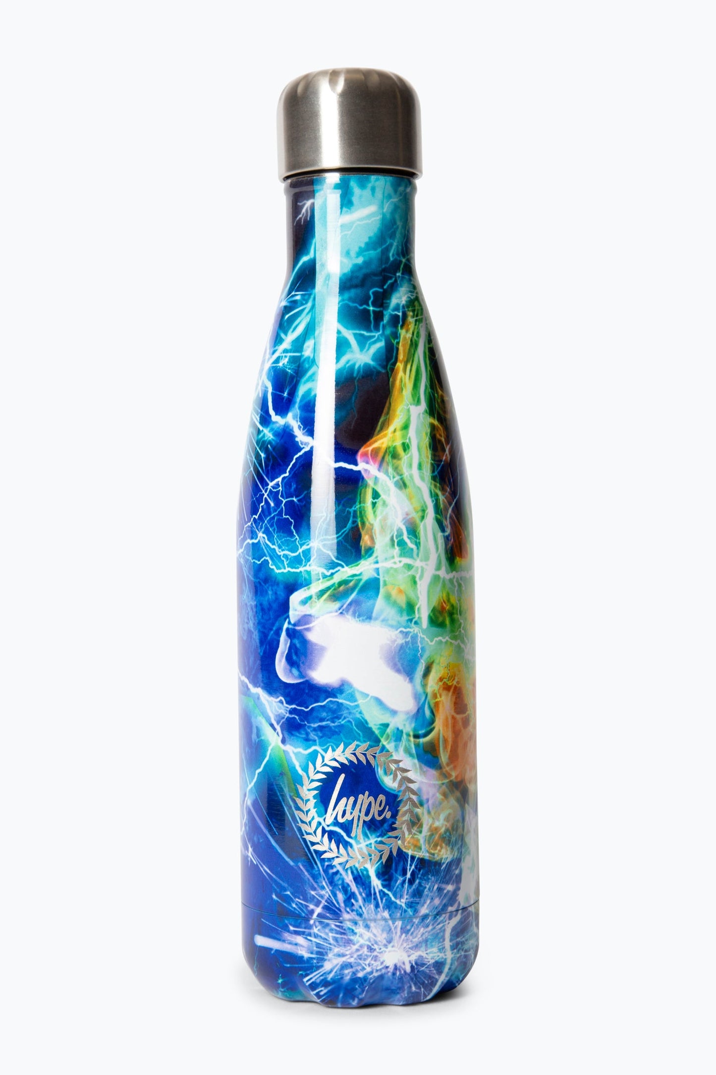 Hype Boys Blue Lightning Storm Thermal Water Bottle