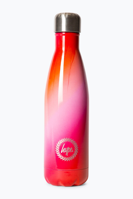 Hype Girls Pink/Orange Gradient Thermal Water Bottle