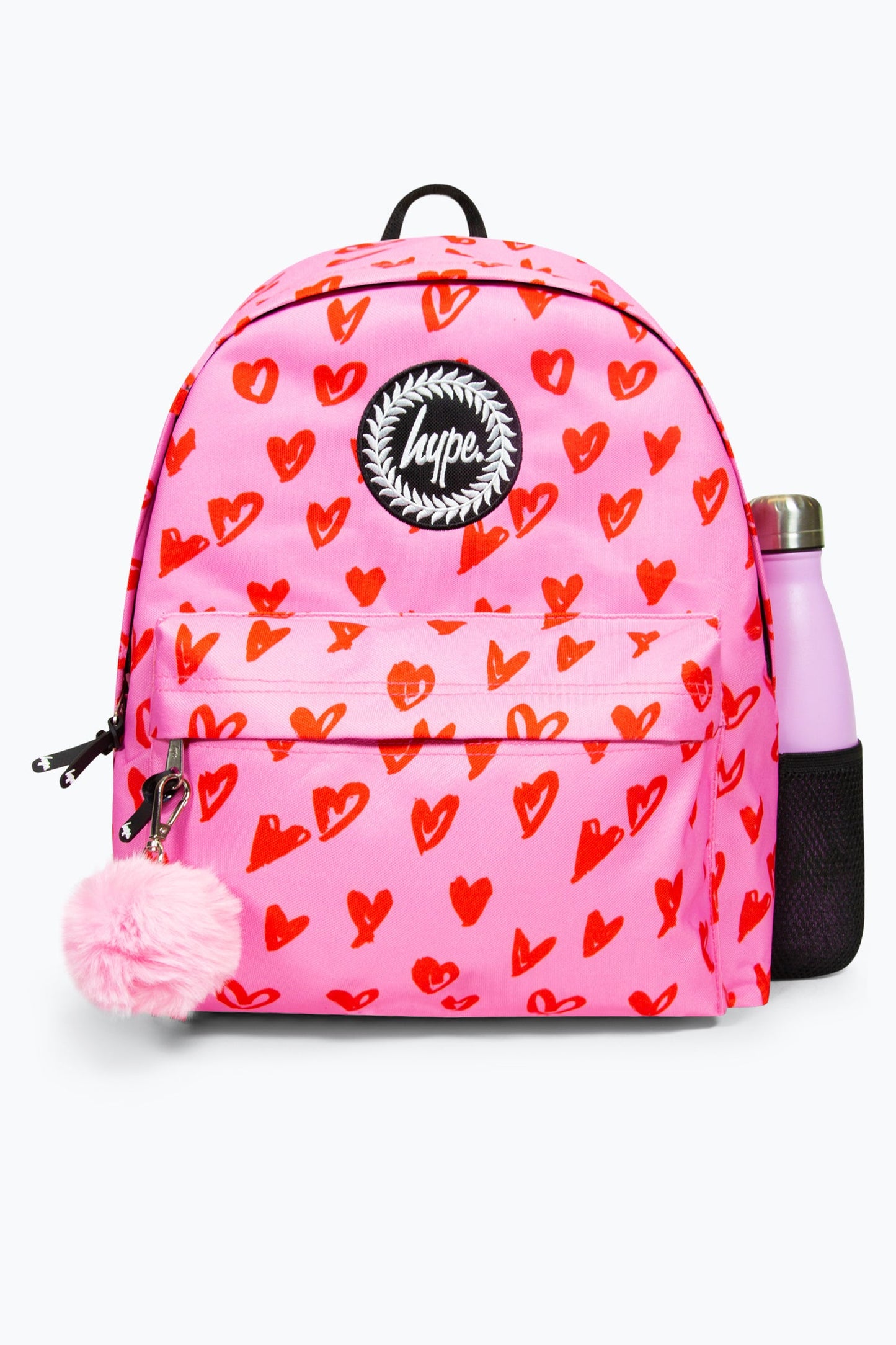 Hype Girls Iconic Scribble Hearts Pink Backpack