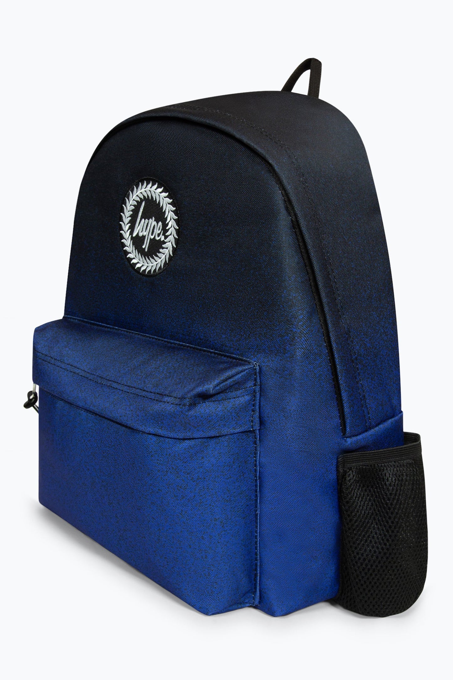 Hype Iconic Black/Blue Speckle Fade Boys School Backpack